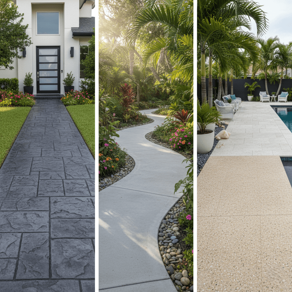 concrete walkways fort lauderdale