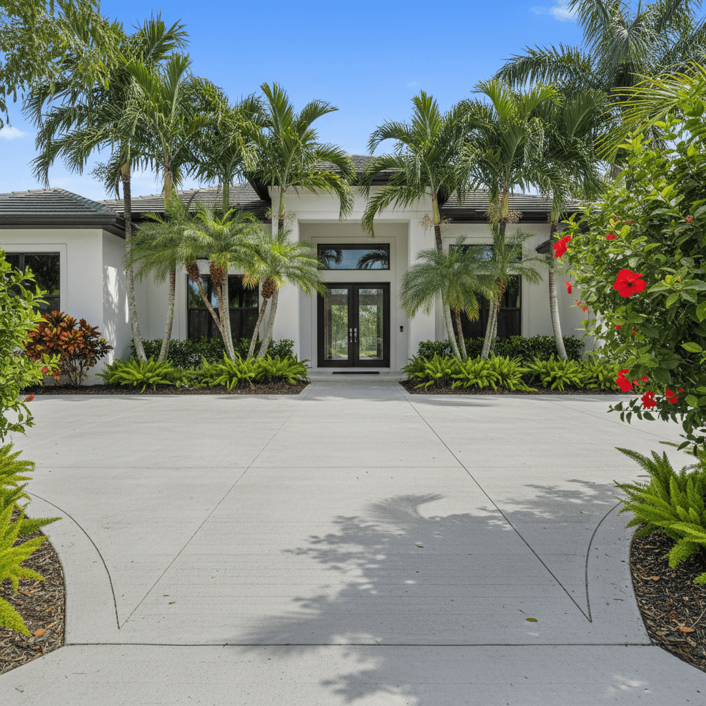 concrete walkways fort lauderdale