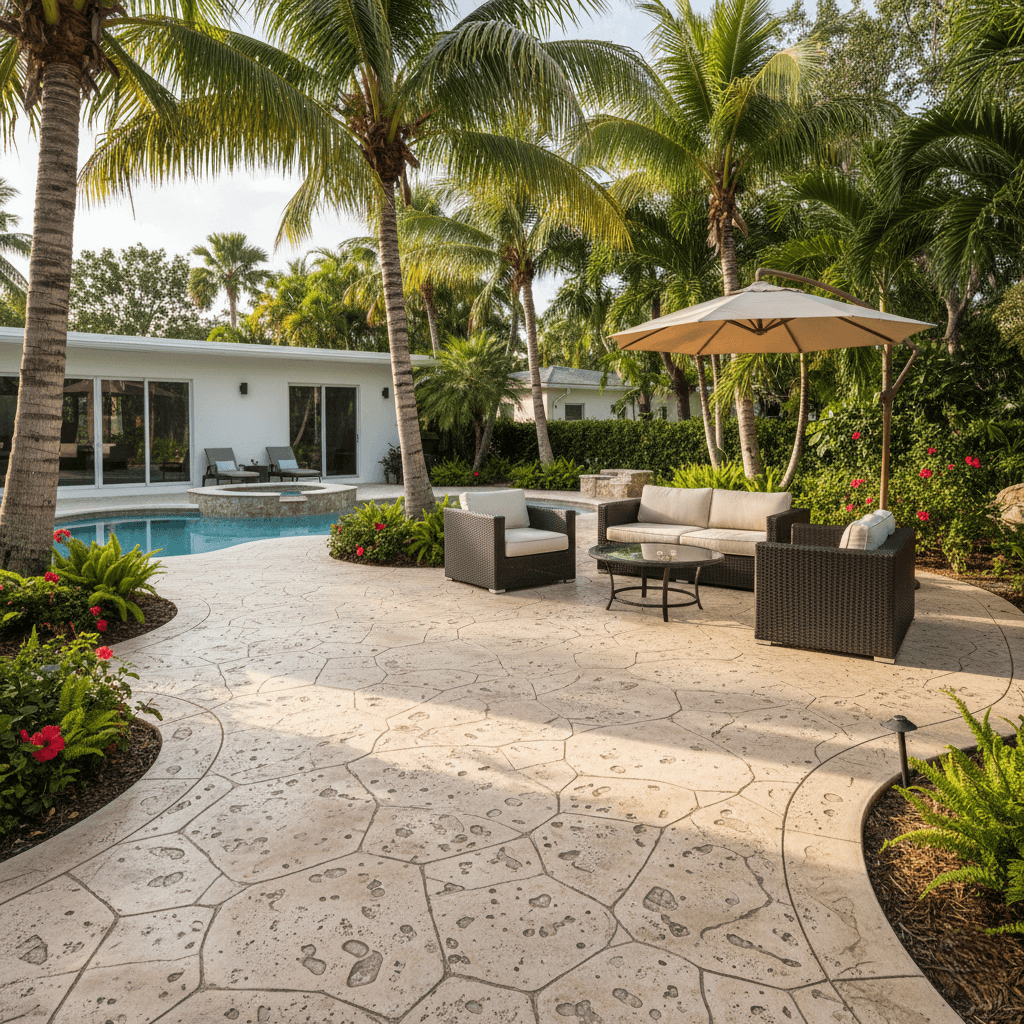 stamped concrete fort lauderdale