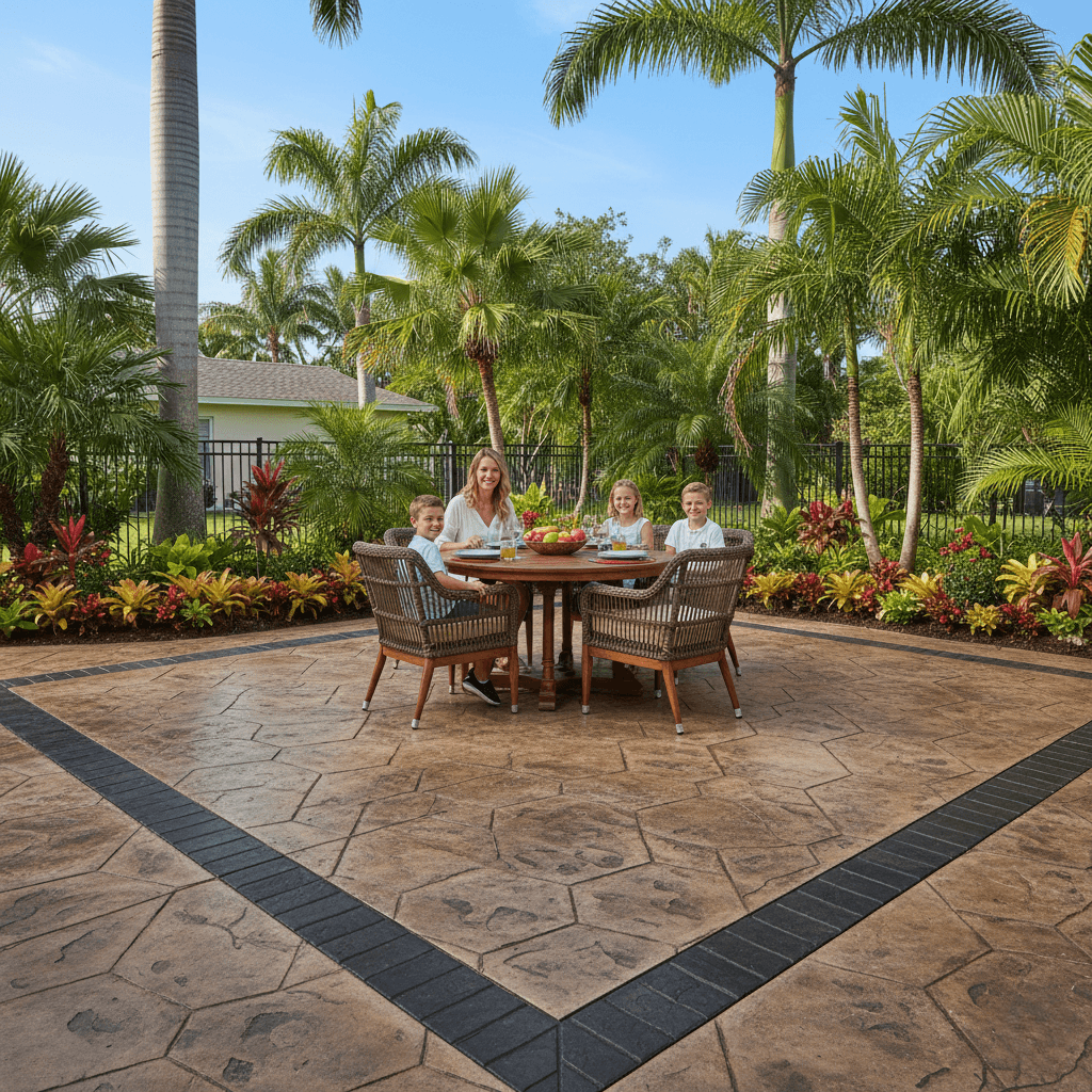 stamped concrete patio fort lauderdale