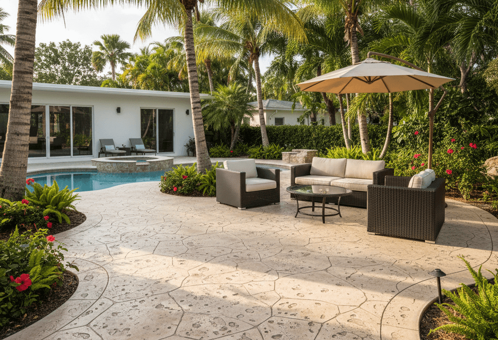 stamped concrete fort lauderdale